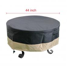 Stanbroil Full Coverage Round Fire Pit Cover, Black, 44 Inch