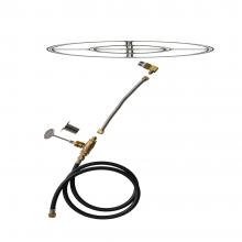 Stanbroil Natural Gas Fire Pit Stainless Steel Burner Ring Installation Kit, 30-inch