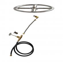 Stanbroil Natural Gas Fire Pit Stainless Steel Burner Ring Installation Kit, 6-inch