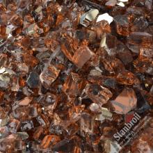 Stanbroil 10-pound 1/4 inch Fire Glass for Fireplace Fire Pit, Copper Reflective Fireglass