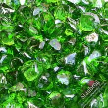 Stanbroil 10-Pound 1/2 Inch Fire Glass Diamonds for Fireplace Fire Pit, Emerald Green Luster