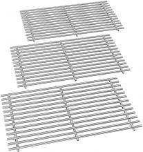 Stanbroil Stainless Steel Cooking Grates Fit Weber Summit 600 Series Summit E-620 S-620 Gas Grills Without Smoker Box, Replacement Parts for Weber 67551 - Set of 3