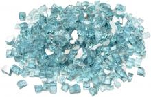 Stanbroil 10-Pound 1/2 inch Tempered Fire Glass for Fireplace Fire Pit, Aqua Blue Reflective