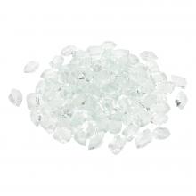 Stanbroil 10-Pound Fire Glass - 1/2 inch Polygon Fire Glass for Fireplace Fire Pit and Landscaping, Crystal