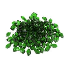 Stanbroil 10-Pound Fire Glass - 1/2 inch Polygon Fire Glass for Fireplace Fire Pit and Landscaping, Emerald Green