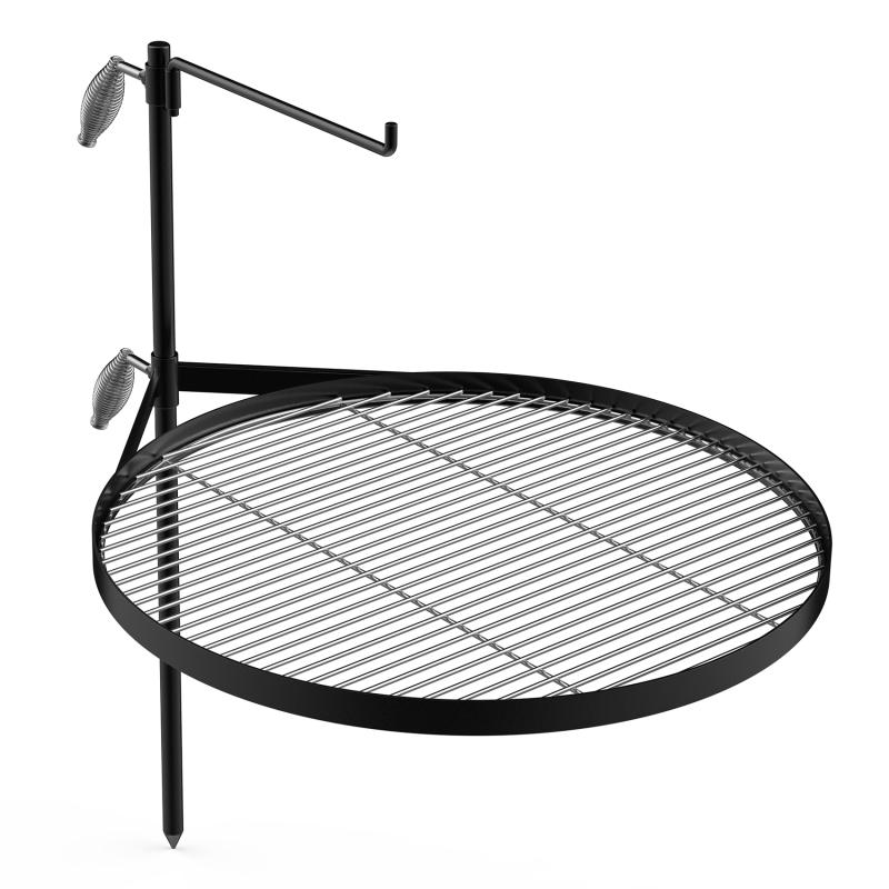 outdoor camping barbecue rack round stainless