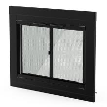 Stanbroil Fireplace Glass Cabinet-Style Door, Black Finish, Small, Decorative Fireplace Screen Door for Fireplace Accessories