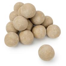 Stanbroil Ceramic Fire Balls - 3” Round Fire Stones for Fire Pit Fire Bowl and Fireplace - Set of 15, Beige