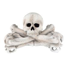 Stanbroil Fire Pits Imitated Human Skull and Bones for Indoors Outdoors Campfire, Fireplace, Halloween Party Decor, White - Patent Pending