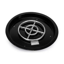 Stanbroil Porcelain Steel Round Drop-In Fire Pit Burner Ring Pan, 19-Inch