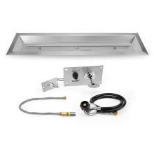 Stanbroil 30 x 6 inch Linear Drop-In Fire Pit Pan with Spark Ignition Kit Propane Gas Version