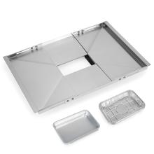 Stanbroil Replacement Grease Tray Set for Dyna Glo, Nexgrill, Kenmore, BHG and Expert Grill, Universal Grill Drip Pan with Catch Pan Holder and 5-Pack Liner, 18”-24”