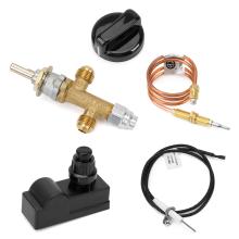 Stanbroil Low Pressure Propane Gas Flame Failure Safety Control Valve Kit with Fire Pit Push Button Ignition Kit