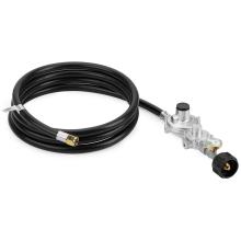 Stanbroil Horizontal Two Stage Propane Regulator with 10ft Hose and Gauge, QCC1/Type1 Connector for Gas Grills RV Appliance Generator