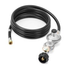 Stanbroil Vertical Two Stage Propane Regulator with 10ft Hose and Gauge, QCC1/Type1 Connector for Gas Grills RV Appliance Generator