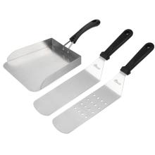 Stanbroil Griddle Spatula Stainless Steel Grill Spatula for Outdoor Grill 3 PCS Flat Top Grill Accessories Set for Blackstone Smash Burger Spatula Griddle Food Mover