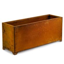 Stanbroil 38 Inch Rectangle Corten Steel Outdoor Planter Trough, Heavy & Naturally Rust Metal Planter Box for Patio, Porch, Garden, Commercial Décor