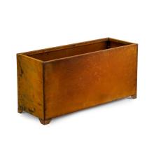 Stanbroil 32 Inch Rectangle Corten Steel Outdoor Planter Trough, Heavy & Naturally Rust Metal Planter Box for Patio, Porch, Garden, Commercial Décor